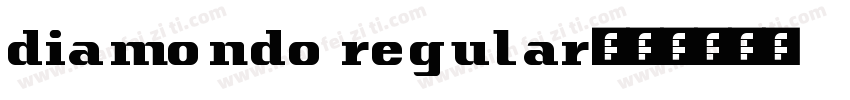 diamondo regular字体转换